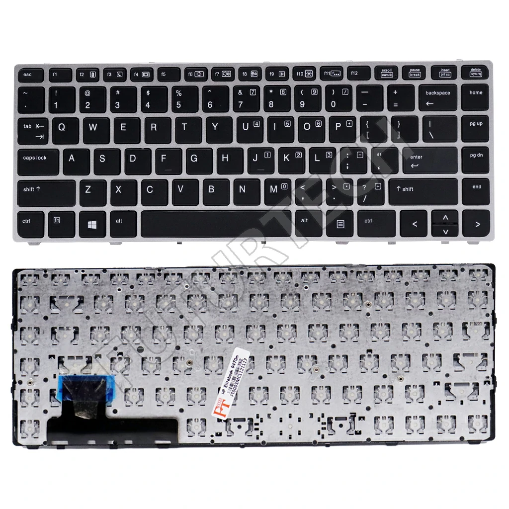 Keyboard HP EliteBook Folio 9470M Silver Frame