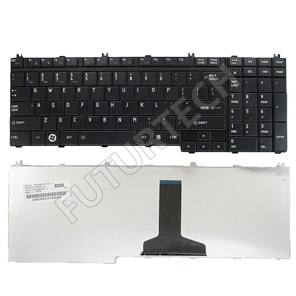 Keyboard Toshiba P300 L505 P305 L350 L355 A500 B450 C Black