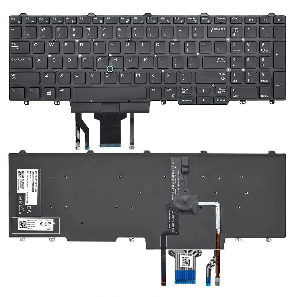 Keyboard Dell Latitude E5550 E5570 E5580 E5590 Pointer Backlite Black ORG