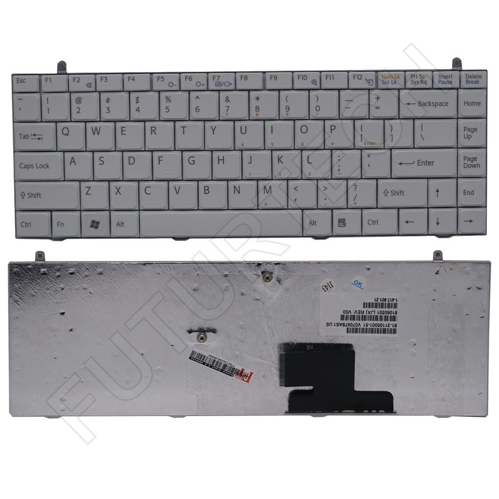 Keyboard Sony Vaio FZ White