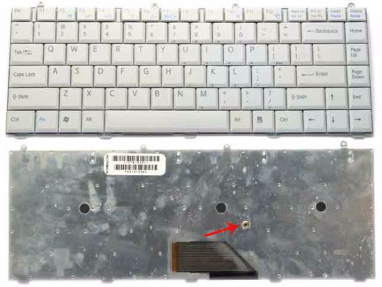 Keyboard Sony Vaio FS White