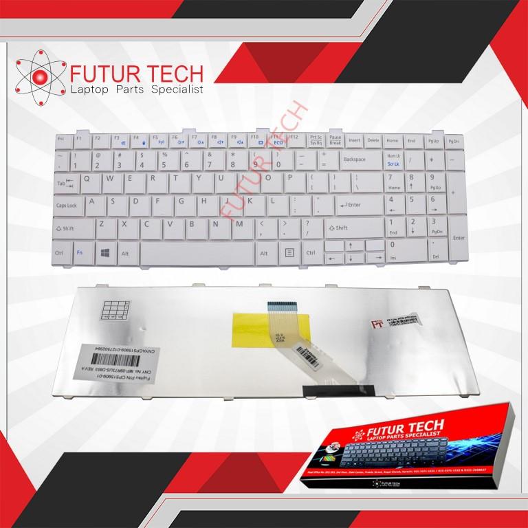 Keyboard Fujitsu Lifebook AH530 AH531 White