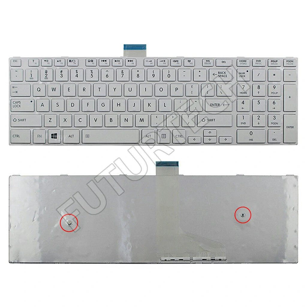 Keyboard Toshiba C50A C55A C55D C55T White Frame ORG