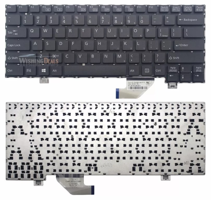 Keyboard Fujitsu Lifebook HH572 CP617920-001 US