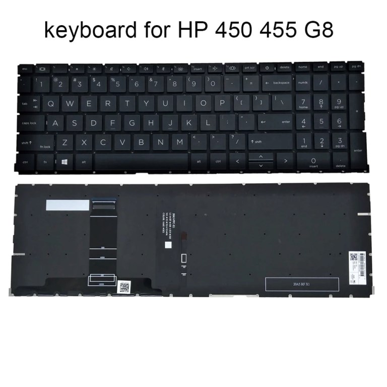 Keyboard HP ProBook 450-G8 Backlite Power Button US