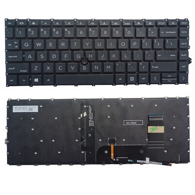 Keyboard HP EliteBook 840-G7 840-G8 Firefly 14-G8 Pointer Backlite Power Button US ORG