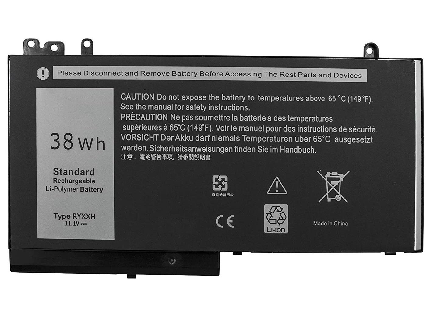 Battery Dell E5250 E5450 E5550 E5570 38wh RYXXH