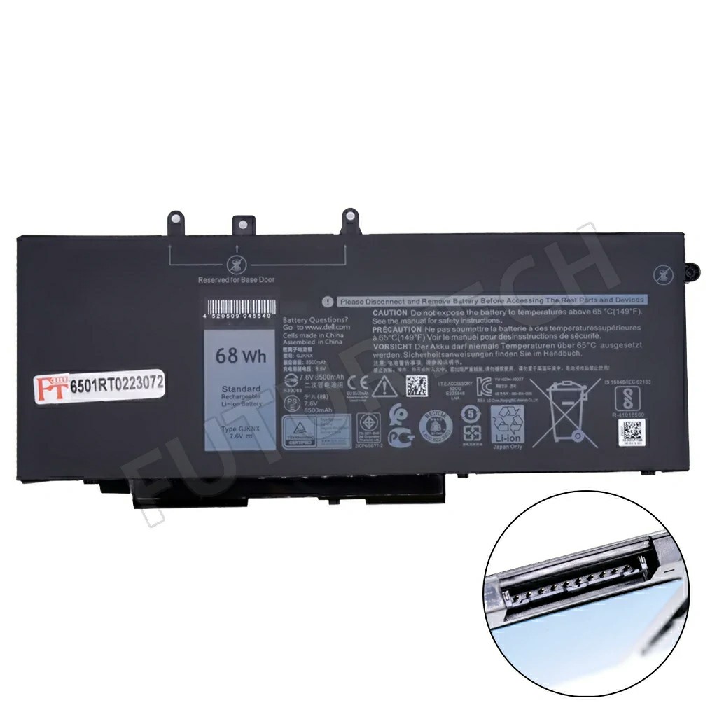 Battery Dell Latitude E5580 E5280 E5480 E5590 E5490 68Wh 4 CELL GJKNX