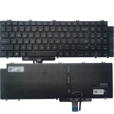 Keyboard Dell Latitude 3540 5520 5521 Precision 3560 3561 KRJFY Backlite Grey US