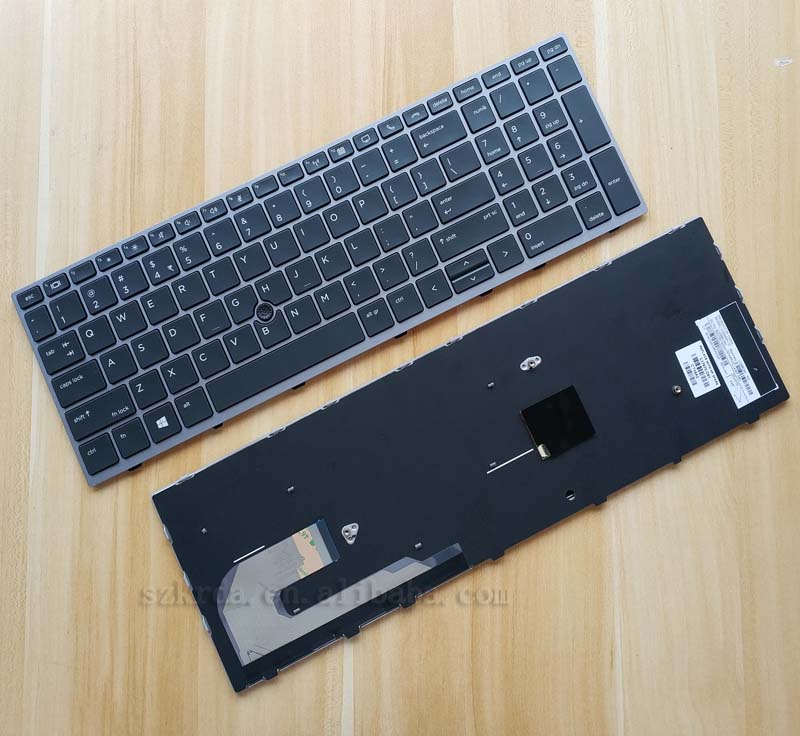 Keyboard HP EliteBook 850-G5 755-G5 850-G6 15u-G5 15u-G6 Pointer Silver Frame