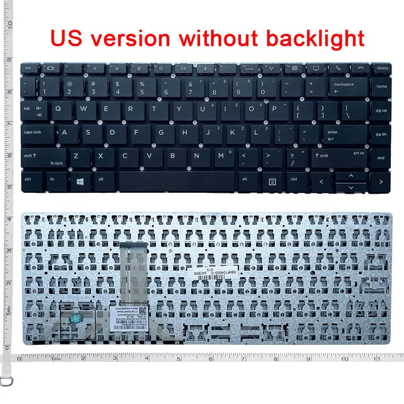Keyboard HP EliteBook Folio X360 1040-G4 1040-G5 1040-G6 Internal US