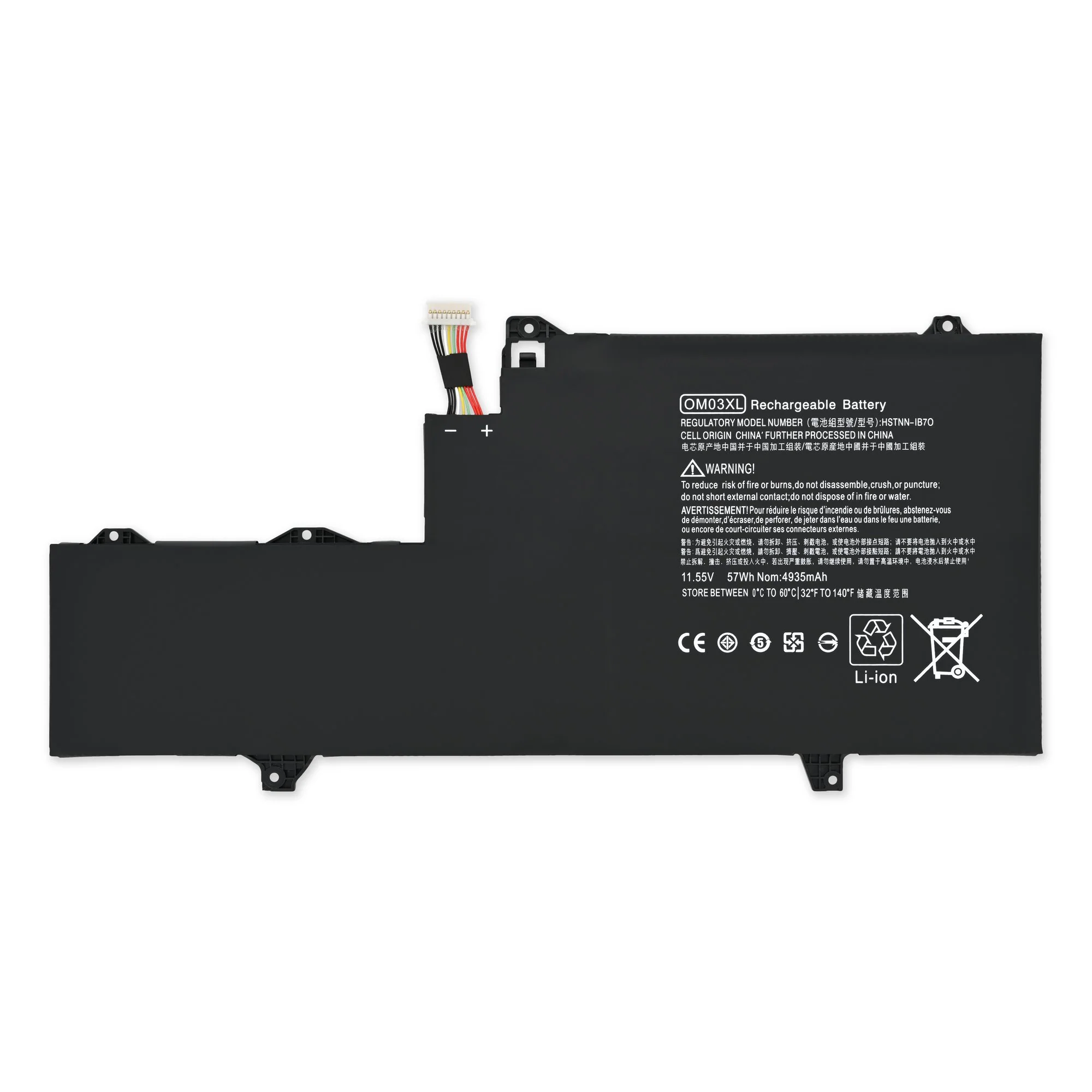 Battery Hp X360 EliteBook 1030 G2 OM03XL 863167 1B1 HSTNN IB70 Med