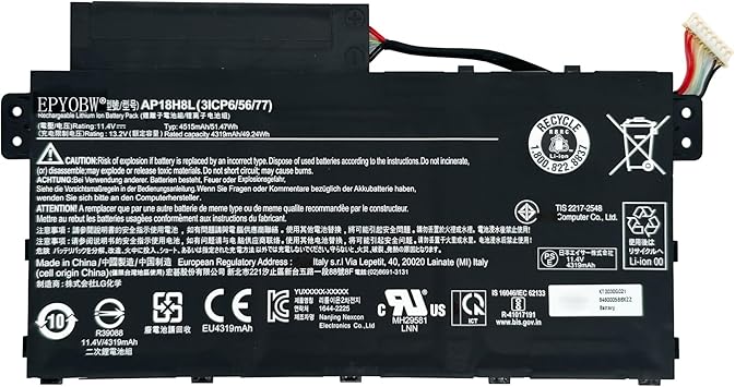 Battery Acer Aspire 5 A514 51G A515 53G Spin 3 SP314 53GN AP18H8L ORG