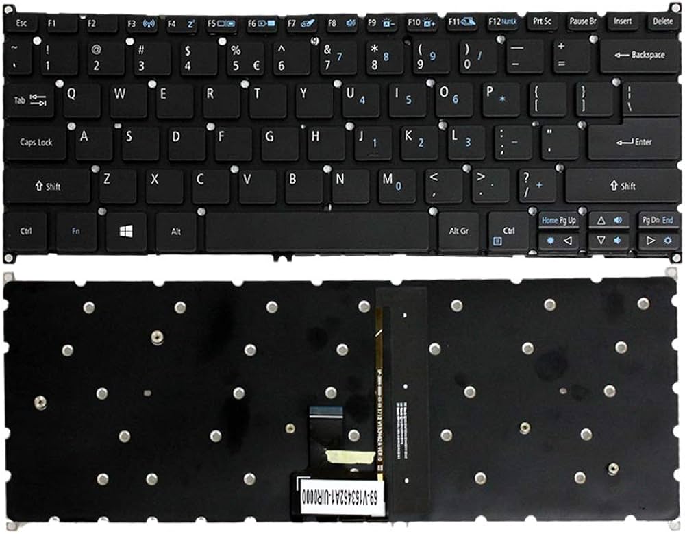 Keyboard Acer Aspire R14 R5-471 R5-471T Backlite Black