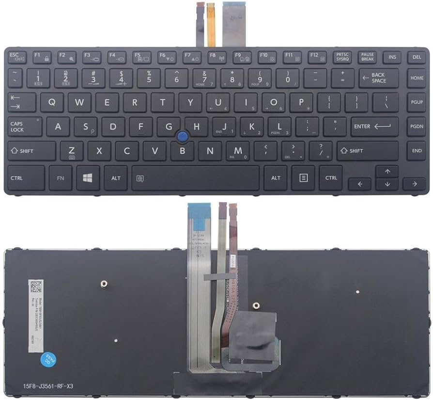 Keyboard Toshiba A40-C A40-D A40-E Pointer Backlite Black