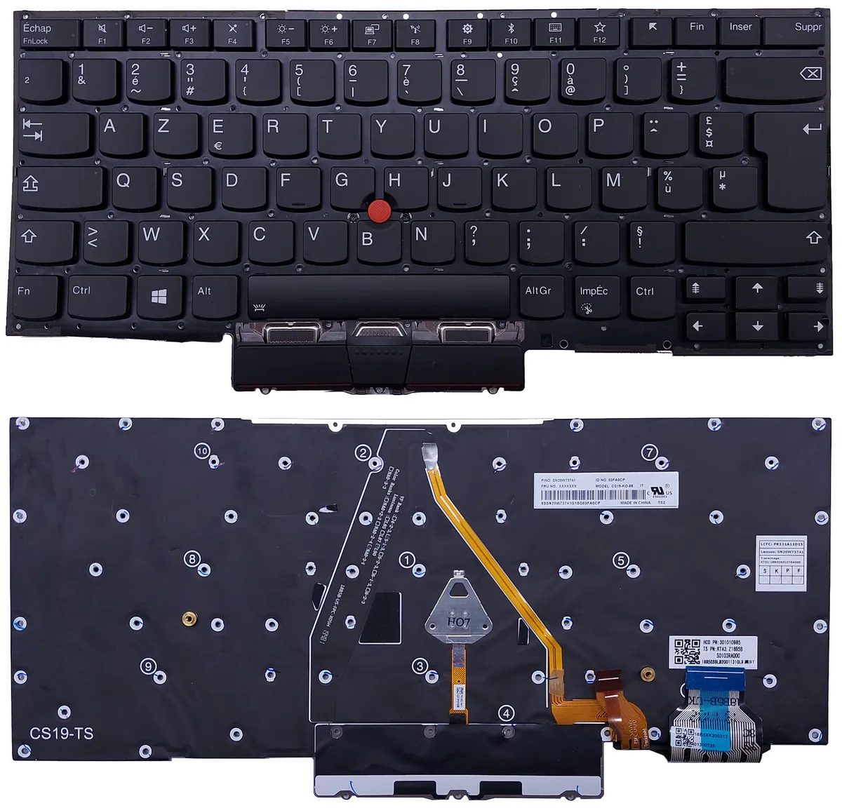 Keyboard Lenovo X1 Carbon 7th 8th Gen X1 Yoga 4th Gen Backlite UK