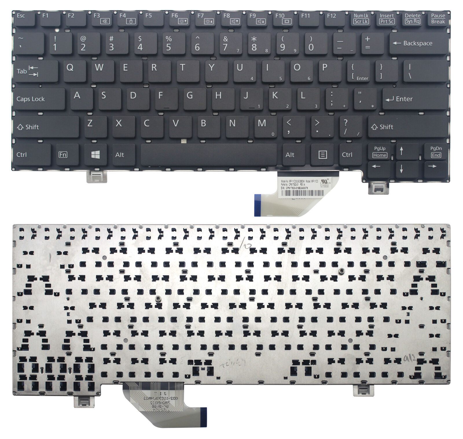 Keyboard Fujitsu Lifebook SH572 SH771 SH772 T732 T734 T902
