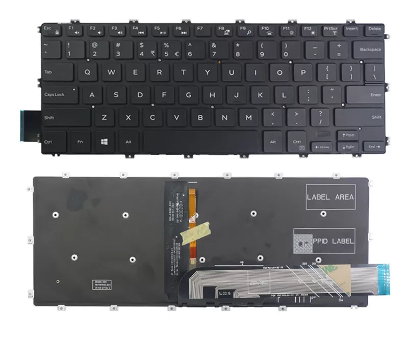 Keyboard Dell Latitude Inspiron 5480 5580 7586 7386 3400 Backlite