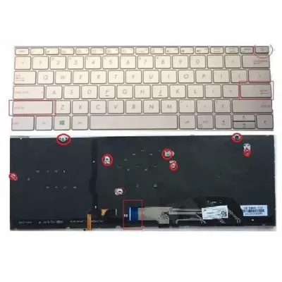 Keyboard Asus ZenBook 3 UX390 Power Button Backlite Silver Power Button US
