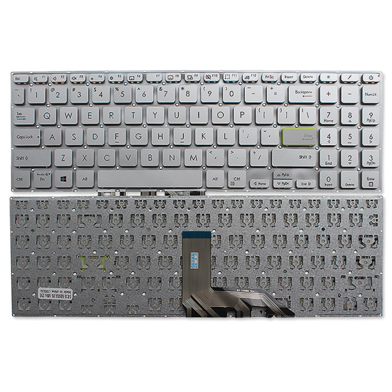 Keyboard Asus VivoBook S15 S533 K513 X513 F513 Power Button Silver Power Button US