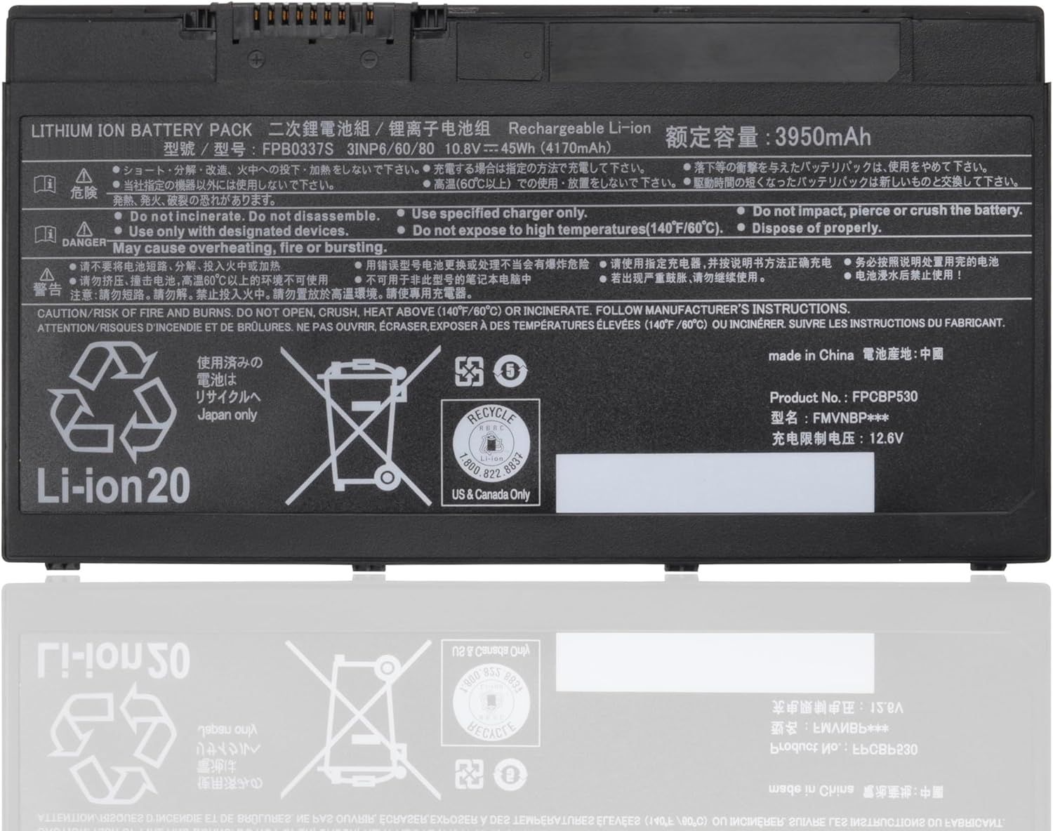 Battery Fujitsu Lifebook U727 U729 P727 P728 FPCBP530 FPB0337S ORG