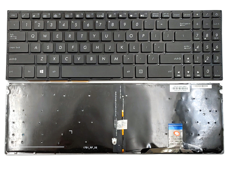 Keyboard Asus VivoBook X580 N580 Wite Power Button Backlite Power Button ORG