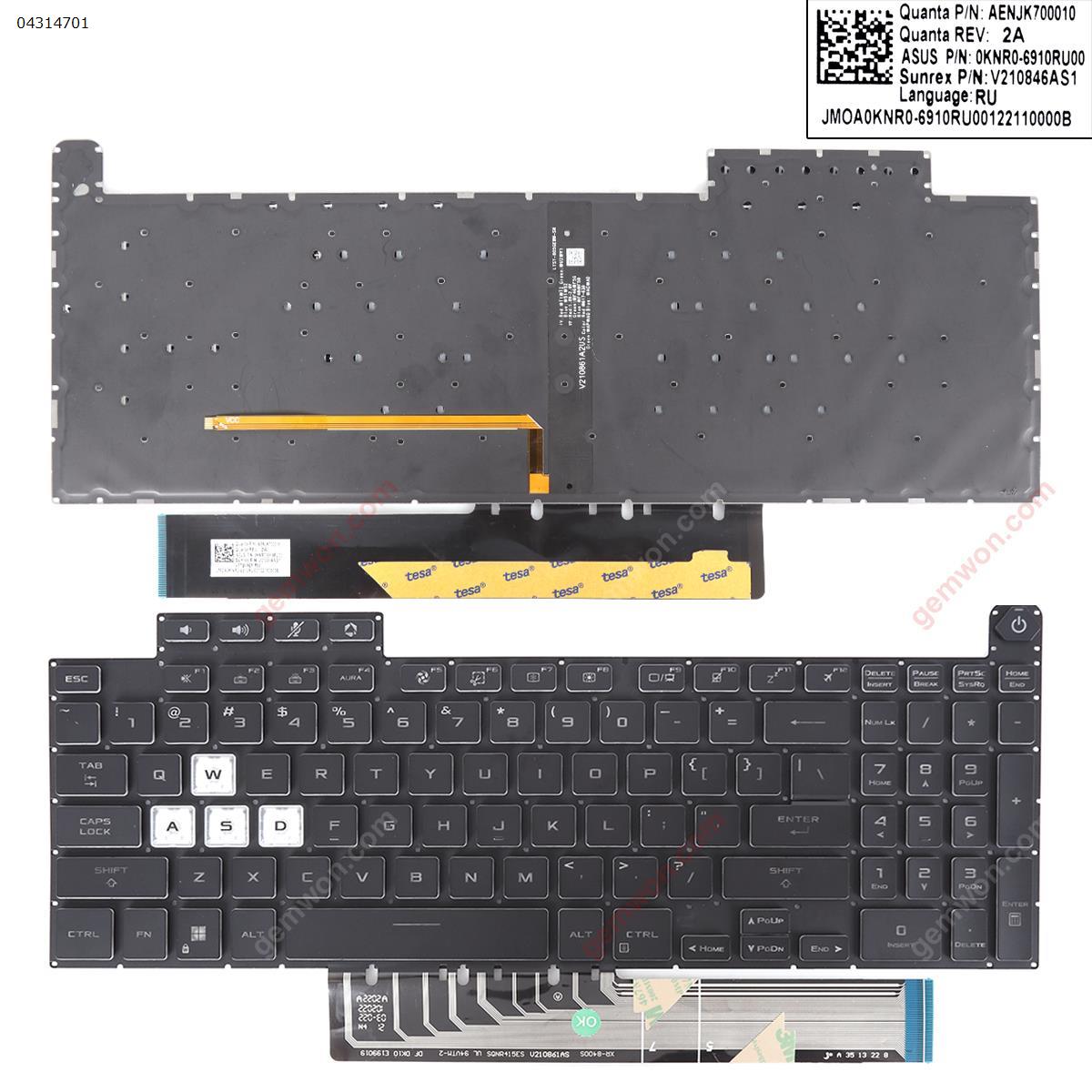 Keyboard Asus TUF Gaming F15 FX507 FX507Z A15 FA507 FA507R Backlite US