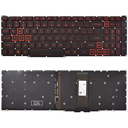 Keyboard Acer Nitro 5 AN515 54 AN515-43 AN517 AN715 519 102-018K3LHA01 Backlite Red