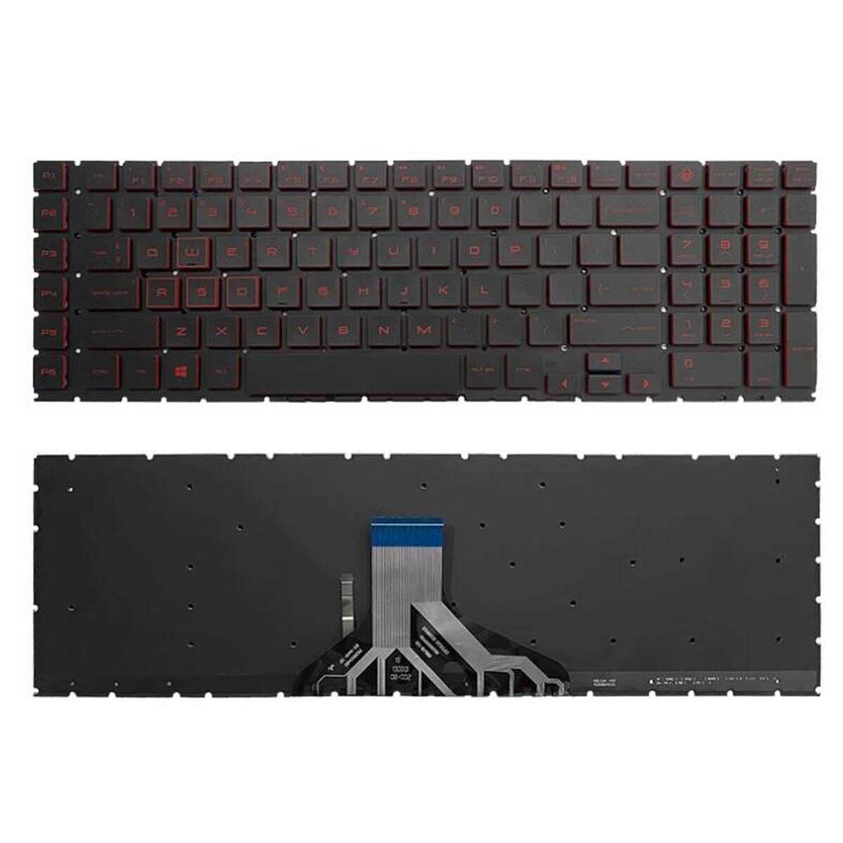 Keyboard HP Omen 17 6 Pl 5 Pl 2019-2020 Backlite Red Shade US
