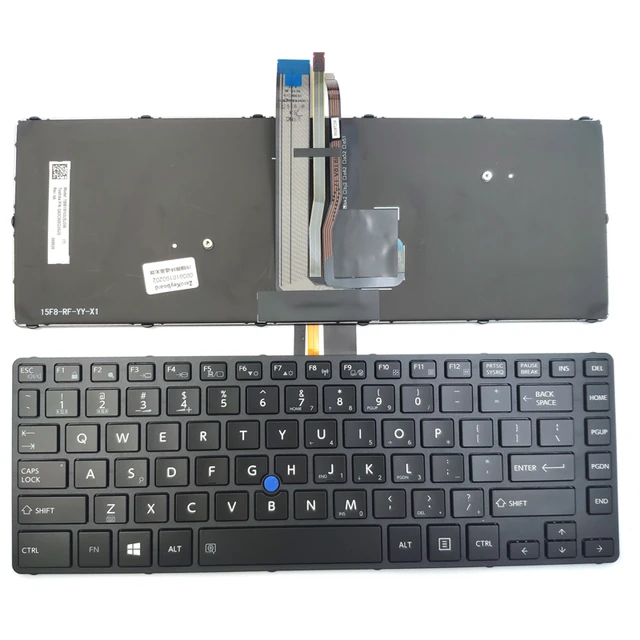 Keyboard Toshiba Tcera portge R30 R30-C R30-T G83C000GU5 Pointer Backlite