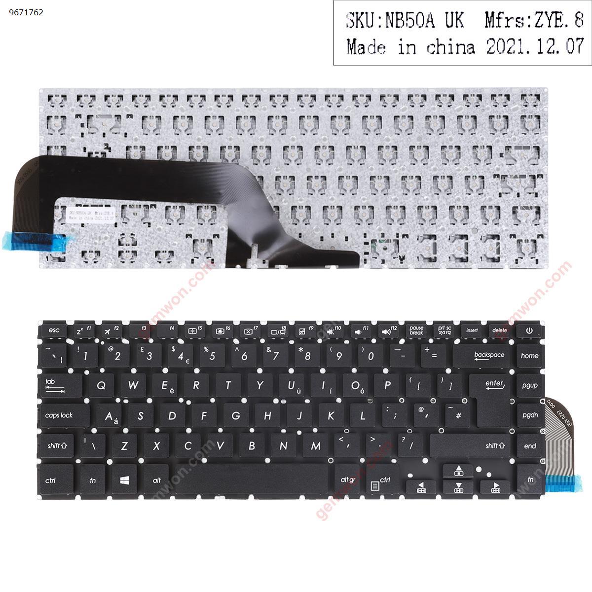 Keyboard Asus VivoBook X505 K505 Power Button Black Power Button UK