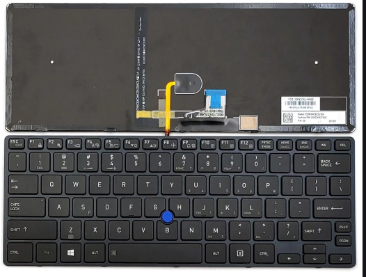 Keyboard Toshiba Tecra X40-D Portege X30-D Right Cable Backlite Black
