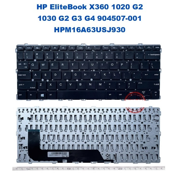 Keyboard HP EliteBook X360 1030-G2 1030-G3 Black US