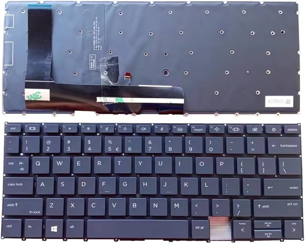 Keyboard HP EliteBook x360 1030-G7 1030-G8 Backlite Power Button US