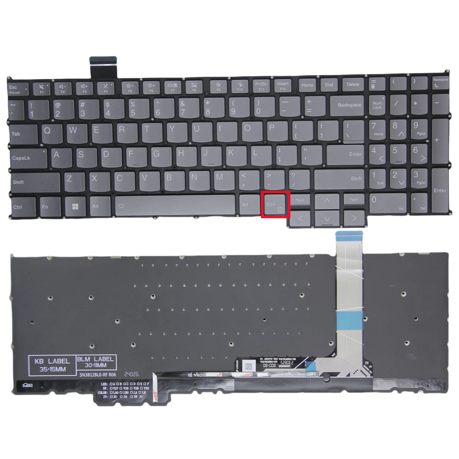 Keyboard Lenovo Thinkbook 16 G8 16 G8 IAL 16 G8 IRL 21SH US (Backlit)