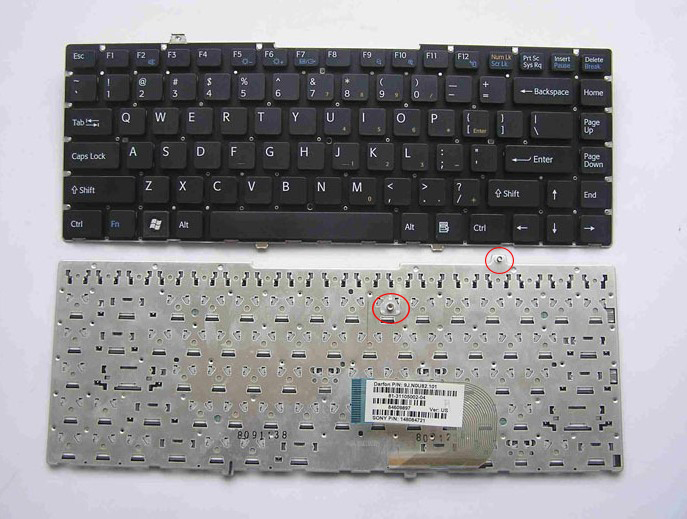 Keyboard Sony Vaio FW Black US