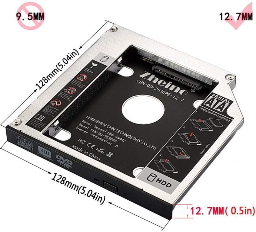 2nd HDD Case Normal | Sata to Sata