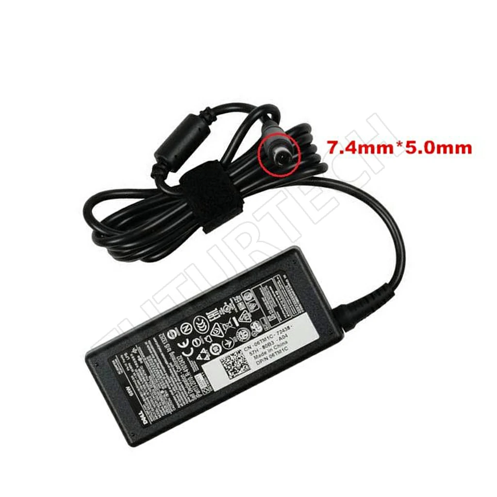 Used Adapter Dell 19v5-3a34 | Center Pin-65w (7.4*5.0) ORG DELL GOL PIN 65W