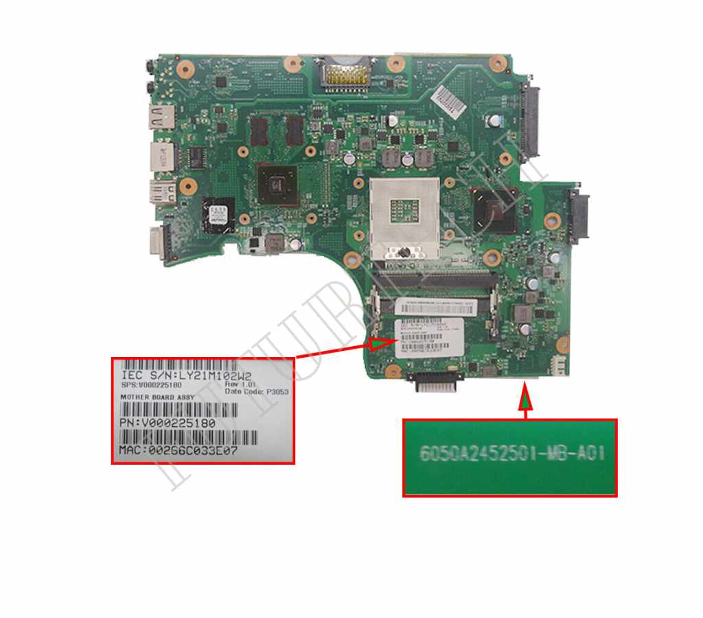 Motherboard Toshiba L650/L655 | Intel (HM65)