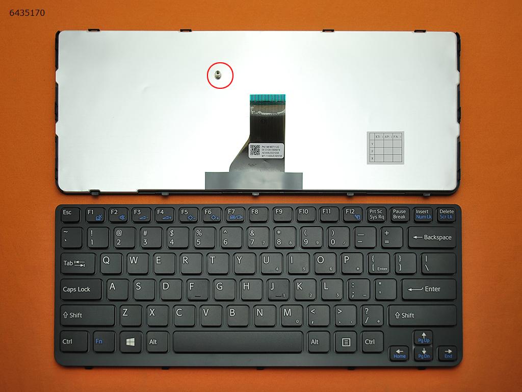 Keyboard Sony Vaio SVE14 Black Frame