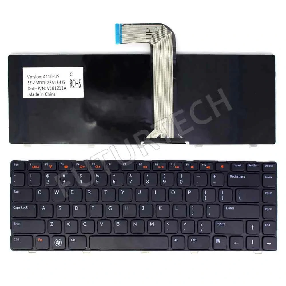 Keyboard Dell N4110 M4110 N4050 M4040 E3330 N5050 Black US