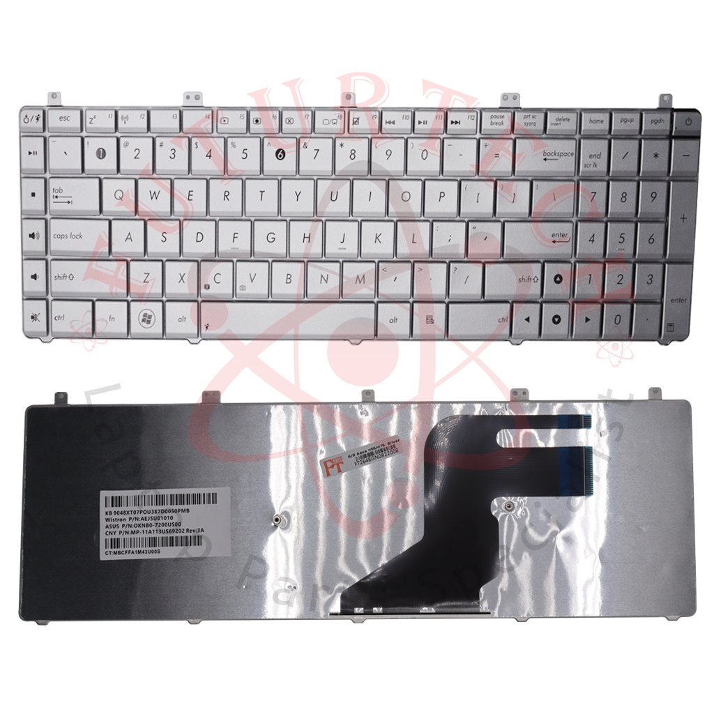 Keyboard Asus n55 n75 Silver