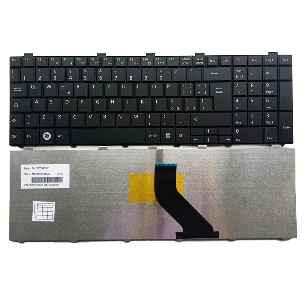 Keyboard Fujitsu Lifebook AH530 AH531 Black
