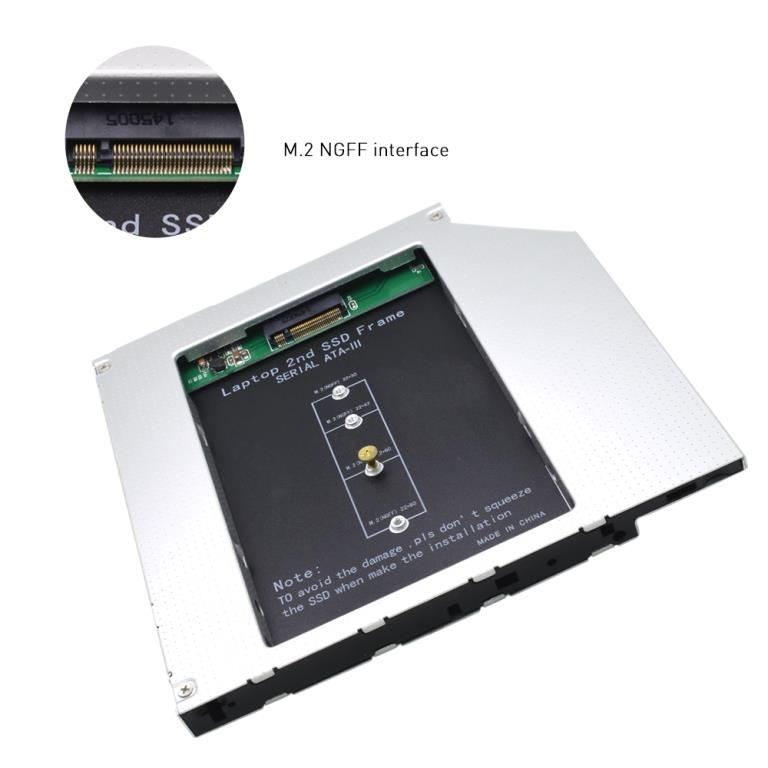 Caddy Second SSD Case | m2Sata (6 gbps)