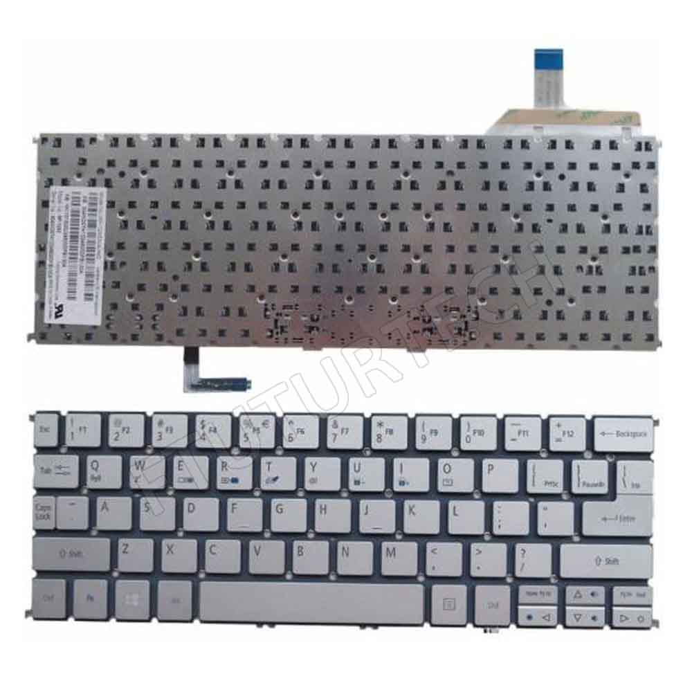 Keyboard Acer Aspire S7-391 Backlite Silver