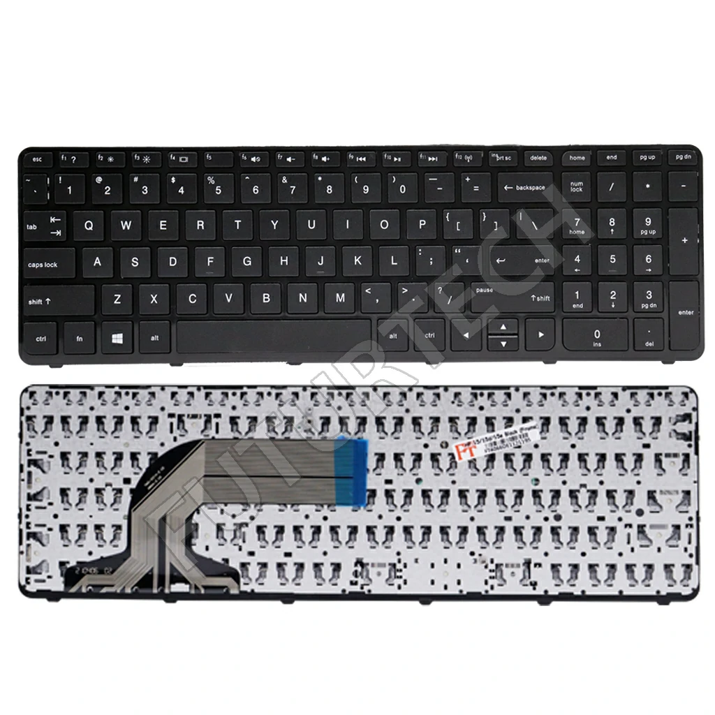 Keyboard HP Pavilion 15r 15d 15e 15-R 15-D Black Frame