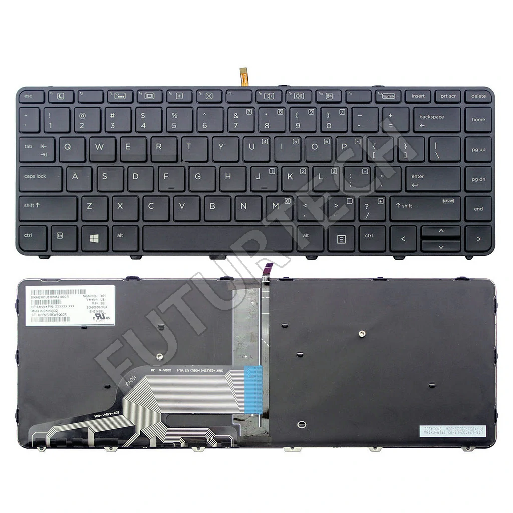 Keyboard HP ProBook 430-G3 440-G3 440-G4 640-G2 Black Frame