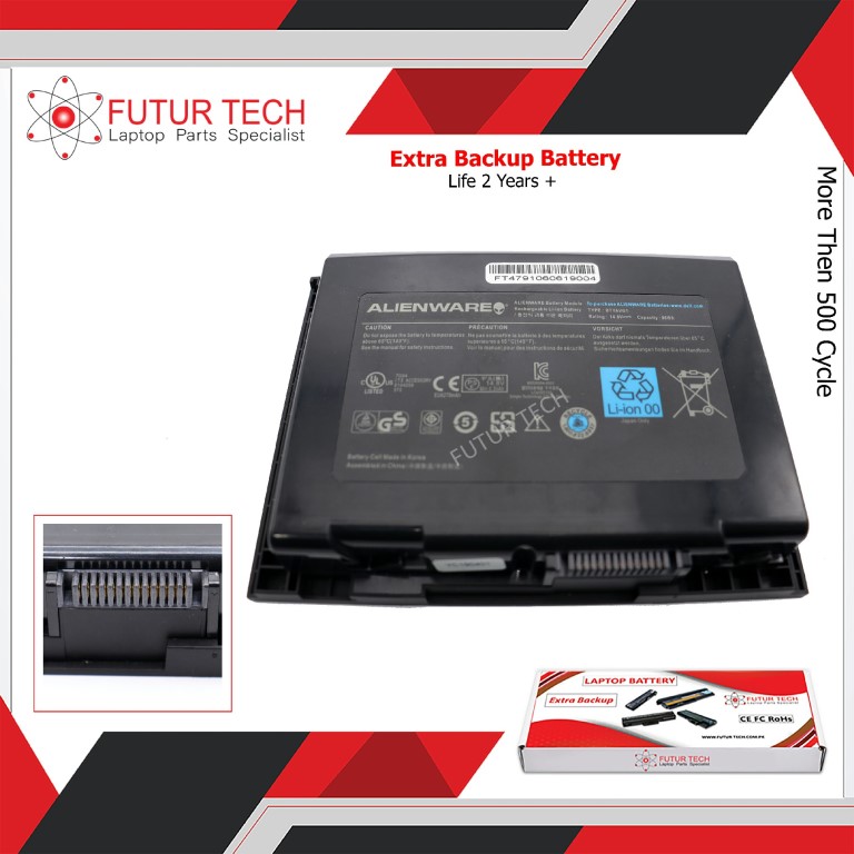 Battery Dell Alienware M18X R1 R2 FCPW3 96wh 12cell ORG