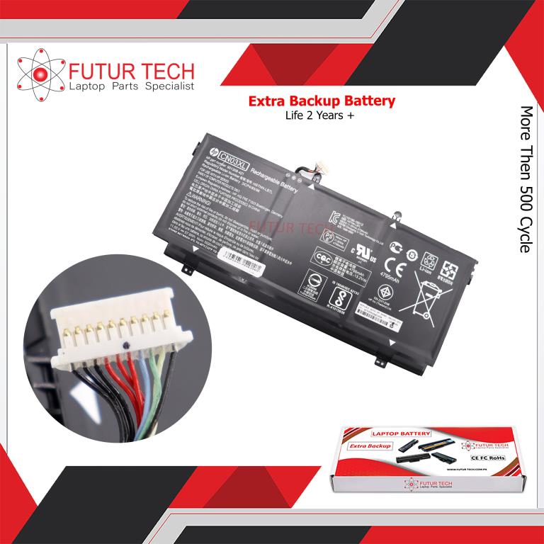 Battery HP Envy 13 AB Spectre X360 13 AC Series SH03XL CN03XL ORG
