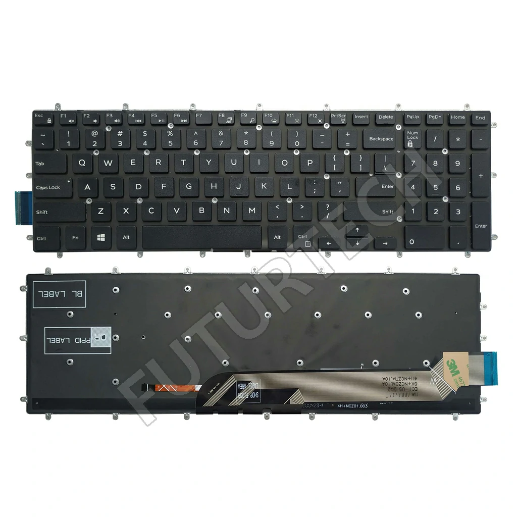 Keyboard Dell Inspiron 3583 5567 5570 Black US ORG